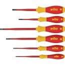 Wiha 3201K6 Insulated Screwdriver SoftFinish SlimFix Slotted/Philips 6pcs 35389