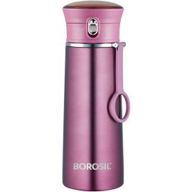 BOROSIL VACUUM TRAVELEASE FLASK PURPLE 420ML BT420PE102