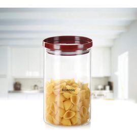 BOROSIL STACK & STOREWITH PLASTIC LID  900ML BSJPP960900