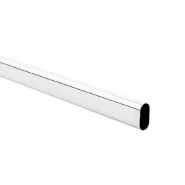Walteco Wardrobe Tube 30X15X900Mm, Chrome-Plated 92152