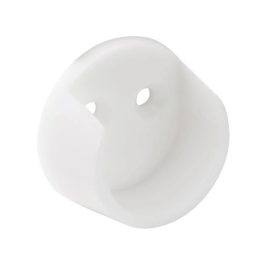 Walteco Bearing For Wardrobe Tube Ø 20Mm, Plastic, White, 2 Pcs 92198