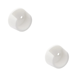 Walteco Bearing For Wardrobe Tube Ø 25Mm, Plastic, White, 2 Pcs 92210