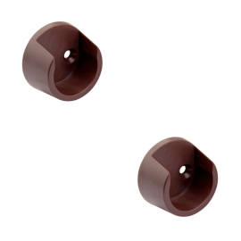 Walteco Bearing For Wardrobe Tube Ø 25Mm, Plastic, Brown, 2 Pcs 92212