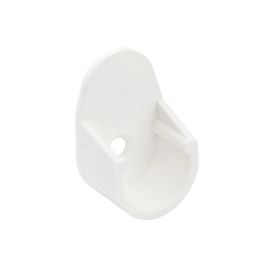 Walteco Bearing For Oval Wardrobe Tube Ø 18Mm, Plastic, White, 2 Pcs 92185