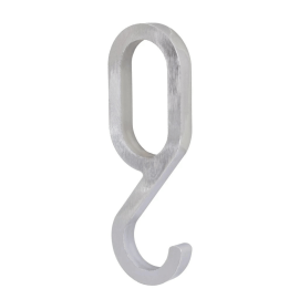Walteco Hook For Oval Wardrobe Tube, Chrome-Plated, 4 Pcs 92232