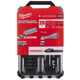 Milwaukee Metric ¼" Ratchet + Socket Set 28Pcs 4932478812