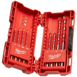 Milwaukee Premium Concrete Drill Bit 3 Flat Shank TCT Set 8pcs 4932471192