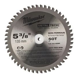 Milwaukee Circular Saw Blade For Metal 135mmx20mmx50T 48404075