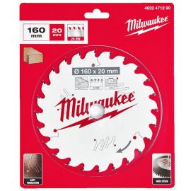 Milwaukee Circular Saw Blade For Wood 160mmx20mmx24T 4932471290