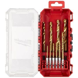Milwaukee Red Hex Shockwave™ HSS-G Tin Metal Drill Bit Set 10pcs 4932493865