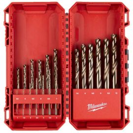 Milwaukee Red Cobalt HSS Ground Din338 Cobalt Metal Drill Bit Set 19pcs 4932493867