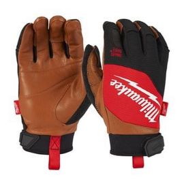 Milwaukee Hybrid Leather Gloves - XL/10 - 1Pc 4932471914