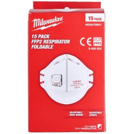 Milwaukee FFP2 Respirator Foldable - 15Pc 4932478801