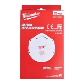 Milwaukee FFP2 Respirator  - 20Pc 4932479237